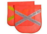 China Banderas anaranjadas de la seguridad de la malla de la tela, oro de la forma de X o banderas anaranjadas de plata de la precaución fábrica