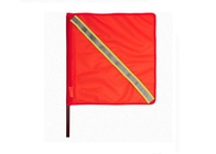 China Tela al aire libre anaranjada los 46cm del PVC de la bandera de la seguridad de tráfico con la cinta reflexiva fábrica