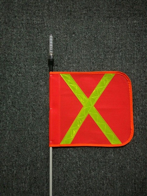 Banderas anaranjadas de la seguridad de la malla de la tela, oro de la forma de X o banderas anaranjadas de plata de la precaución