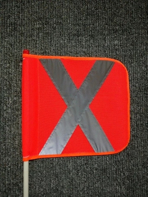 Banderas anaranjadas de la seguridad de la malla de la tela, oro de la forma de X o banderas anaranjadas de plata de la precaución