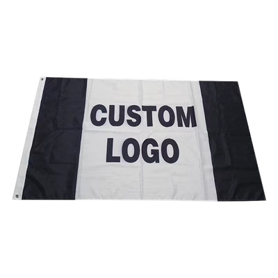 Bandera al aire libre modificada para requisitos particulares de la pantalla de seda de Logo Printed Polyester Flag 3x5