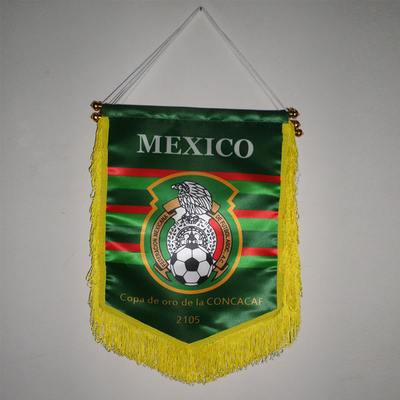 Bandera de impresión lateral doble los 25x30cm de la pared del banderín para la decoración