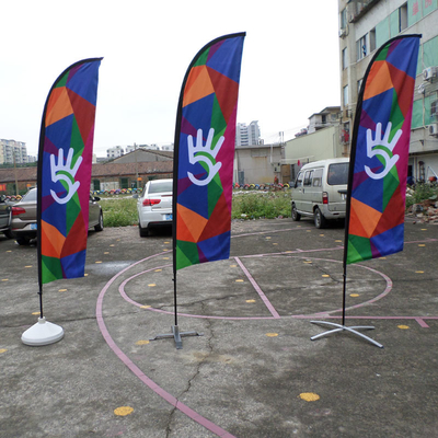 Digitaces que imprimen banderas al aire libre de la pluma de la publicidad de Yaoyang de la bandera de playa