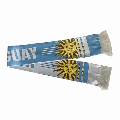 Bufanda de encargo del fútbol de Yaoyang Uruguay de la bufanda de la impresión de la bandera nacional
