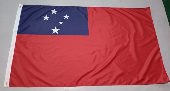 Poliéster Samoa País Bandera 3X5ft CMYK Color Samoa Bandera Nacional