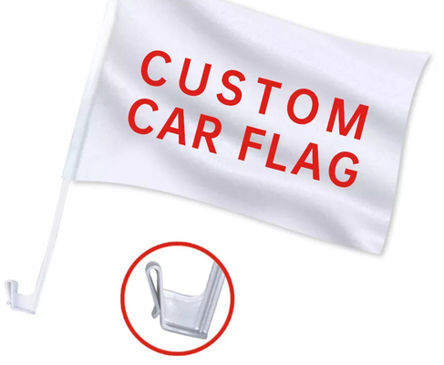 Banderas de encargo del coche de Inglaterra del poliéster de las banderas decorativas de encargo de la ventanilla del coche