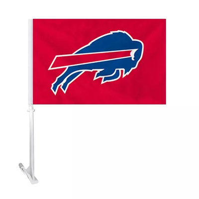 Banderas de encargo Digitaces de la ventanilla del coche que imprimen la bandera de la ventana de los Buffalo Bills de los 30x45cm