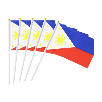 Banderas de mano filipinas nacionales filipinas portátiles de la bandera el 14x21cm