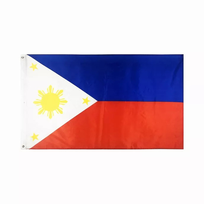Bandera de encargo Digital de Filipinas 3X5 que imprime la bandera filipina 100% del poliéster