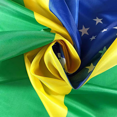 banderas 100% de países de encargo del poliéster de la bandera de país de los 3X5ft el Brasil