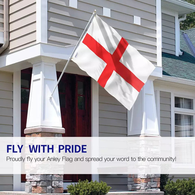 las banderas Pantone del empavesado de los 3x5ft Inglaterra colorean la bandera nacional de Inglaterra del poliéster
