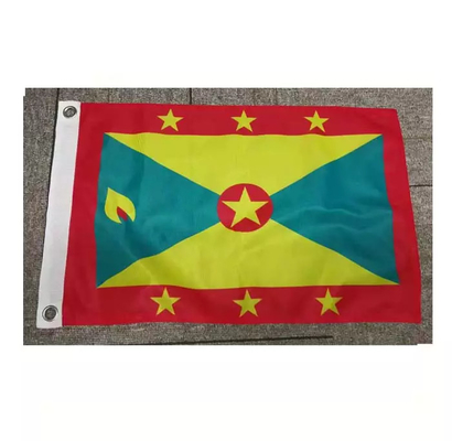bandera náutica del barco de los 30x45cm de las banderas de Pantone de los ojales de cobre amarillo de encargo del color