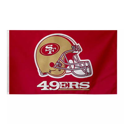 Banderas de encargo Eco Frendly de Team Flags los 3x5ft del fútbol de los San Francisco 49ers del NFL SF